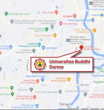 Lokasi dan Peta Magister Universitas Buddhi Dharma Nomor